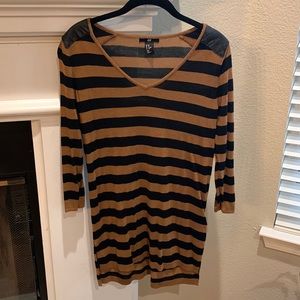 Stripped H& M top size xs